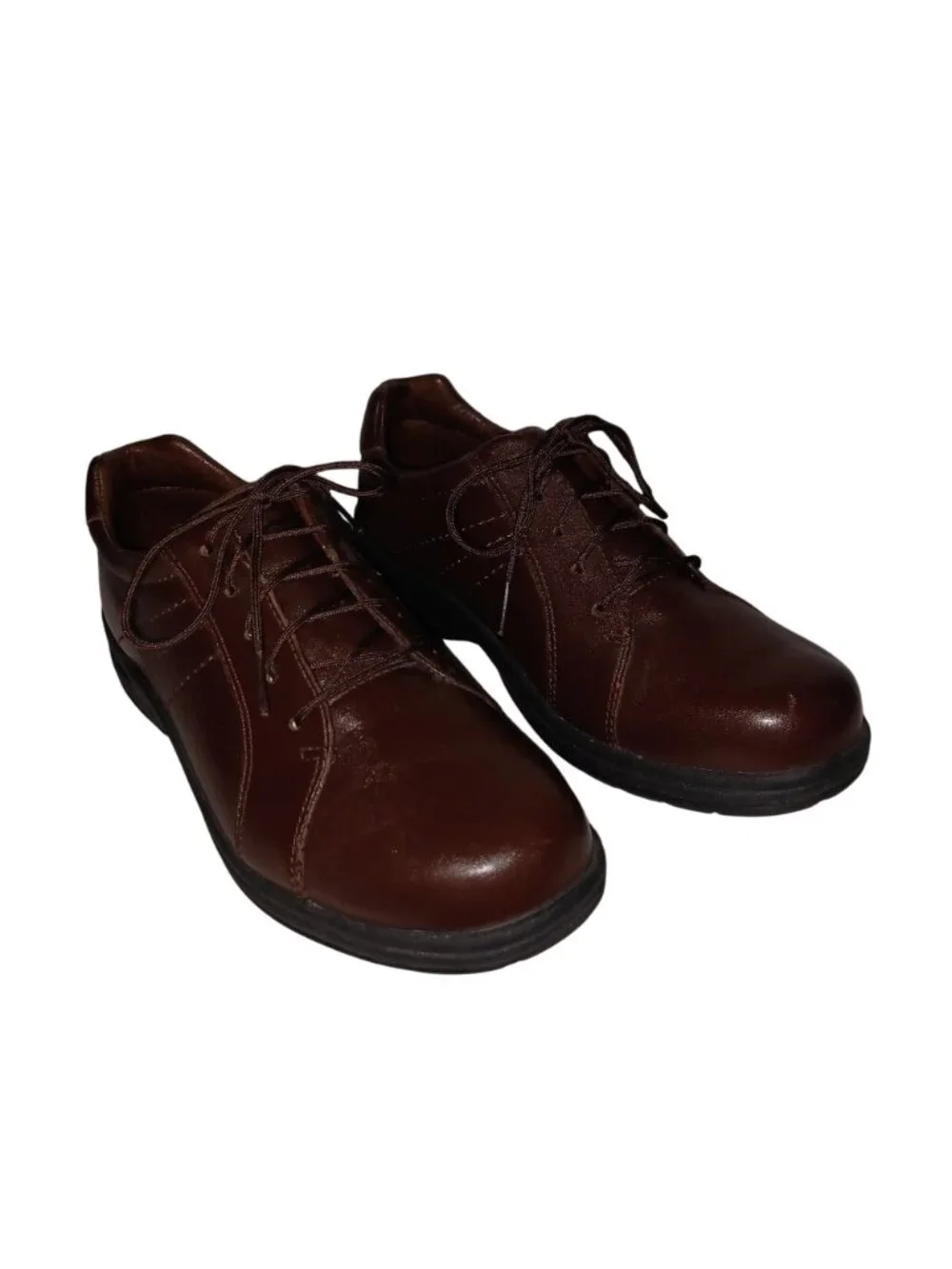 P.W. Minor Shoes Soho Oxford Brown Leather Academic Earthy Minimalist Men 8.5